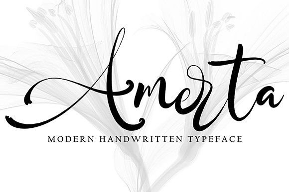 Amerta: The Modern Handwritten Script That Elevates Design