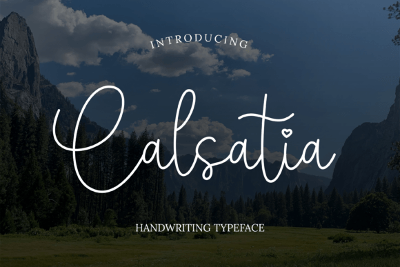 Calsatia - Modern Handwritten Font