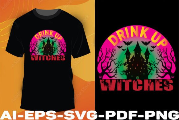 Drink Up Witches Typography for Halloween Creations