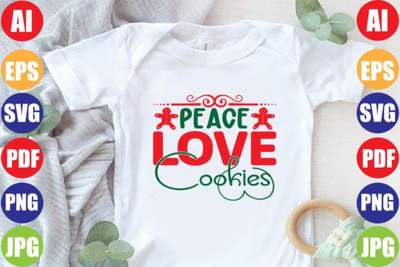 Peace Love Cookies: A Versatile Design for DIY Creations and Handmade Businesses