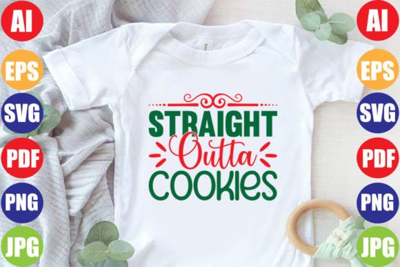 Straight Outta Cookies SVG Design for Creative Projects