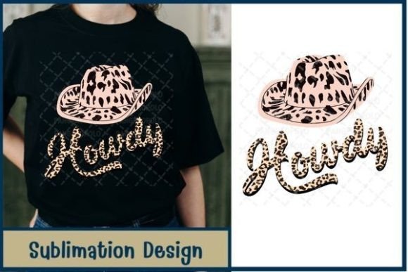 Vintage Leopard Cowboy Light Pink Hat: A Unique Digital Graphic for Creative Projects